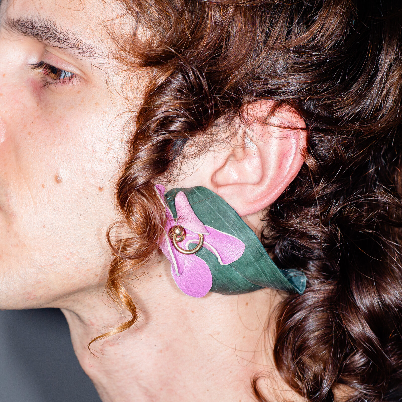 'Orchid bloom' Earrings - Imagen 3