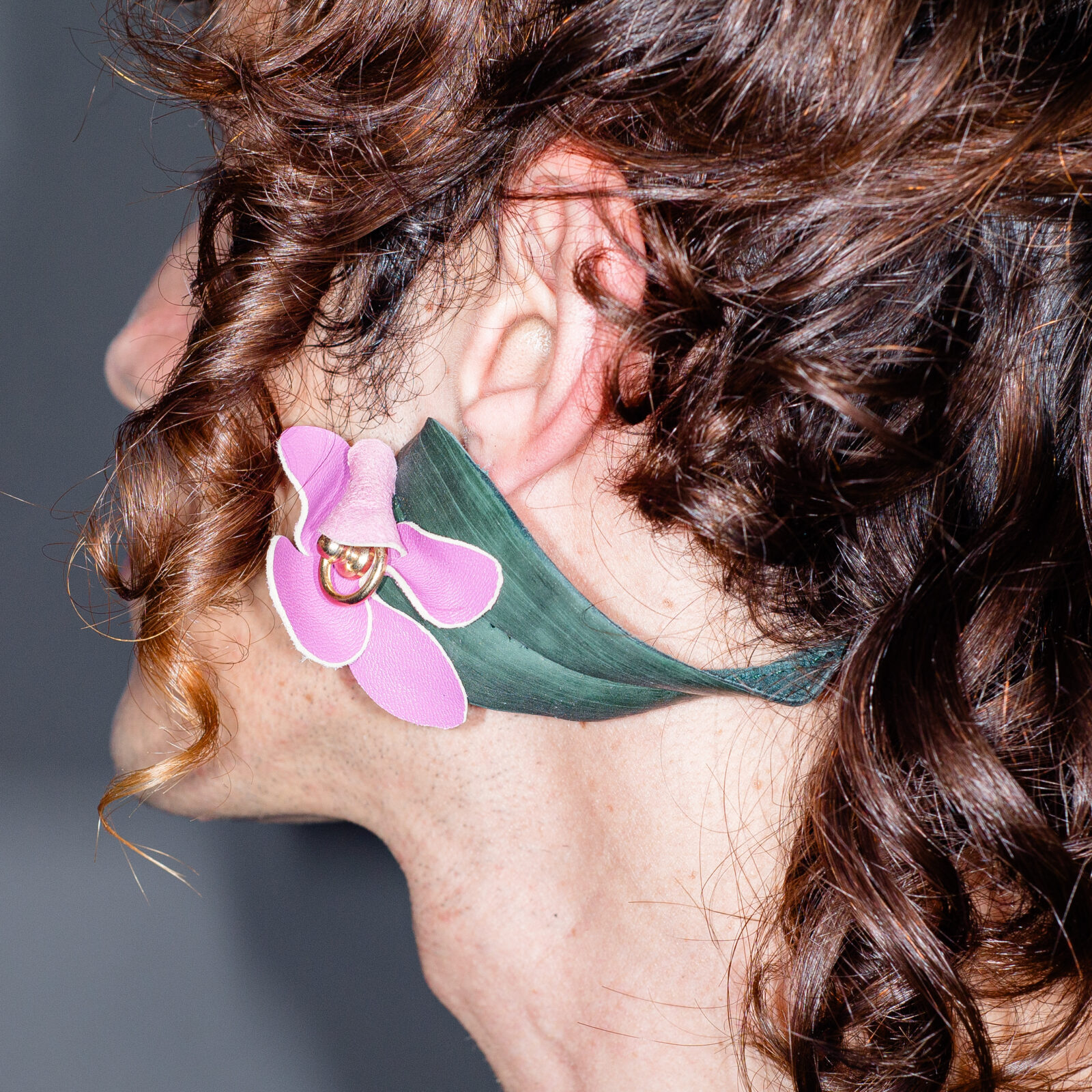 'Orchid bloom' Earrings - Imagen 4